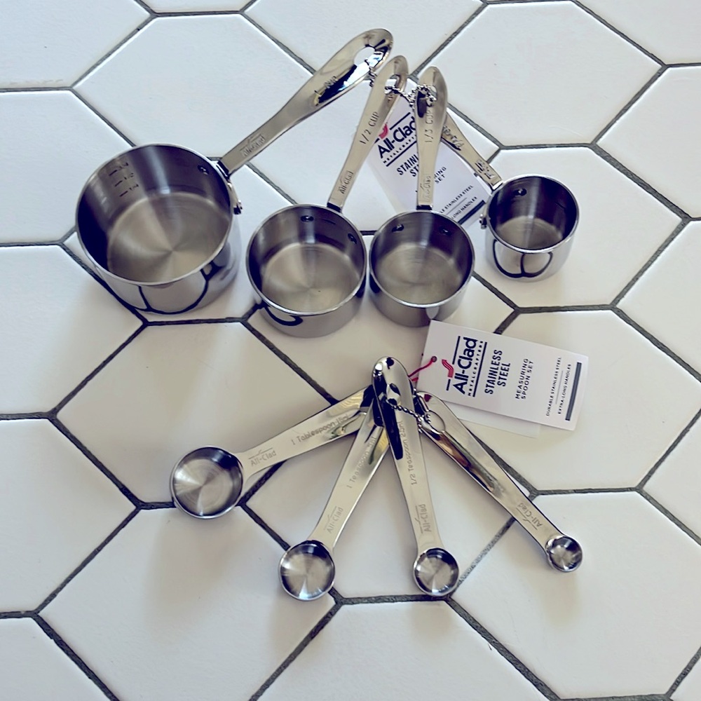 All-clad Stainless Steel measuring spoon and cup set